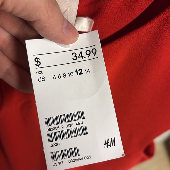 H&M Red Sleeveless Sheath Mini Dress - Picture 3 of 8